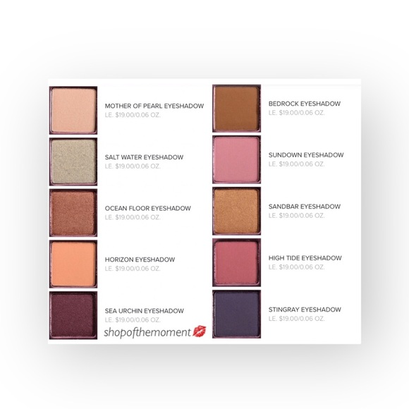 new Lorac ☀︎︎ Mermaid Ocean Sunset Shimmer Eye Palette ☀︎︎ 10 Gorgeous Colors - Picture 9 of 16